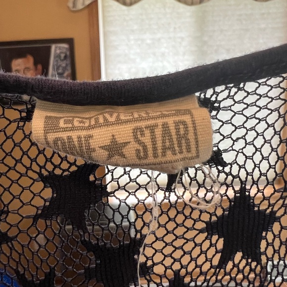 Blue mullet tank with sheer star detailed back - Picture 2 of 3